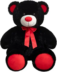 Valentine's Black & Red Huggable Teddy Bear